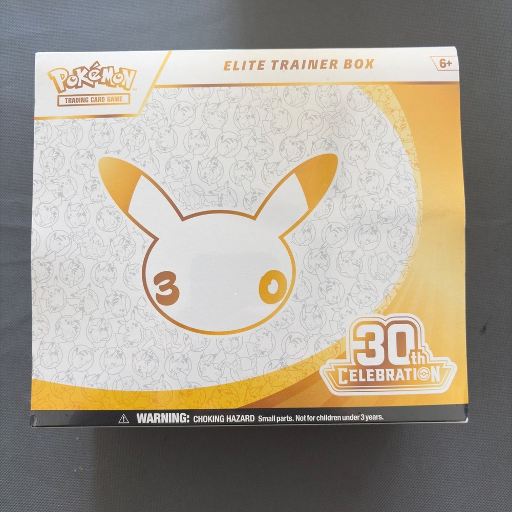 Pokemon TCG 30th Celebration Elite Trainer Box ETB NEW Pokémon cards anniversary
